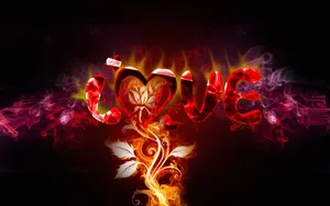 Lovely Heart Digital Art [wallpaper] Wallpaper