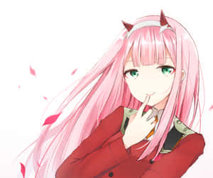 Lovely Zero Two Aesthetic Wallpaper