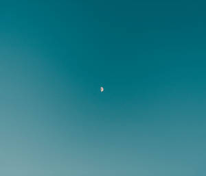 Low-angle Photography Of Half Moon Wallpaper