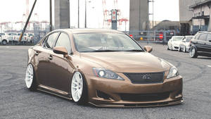 Lowered Brown Lexus Is 250 Wallpaper