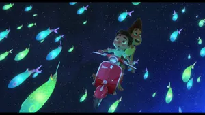 Luca Alberto Glowing Fishes Scene Wallpaper