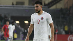 Lucas Cavallini White Uniform With Number Wallpaper