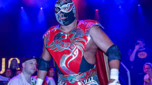 Luchador Silver Kingin Action Wallpaper