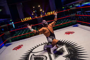 Luchador Victory Posein Ring Wallpaper