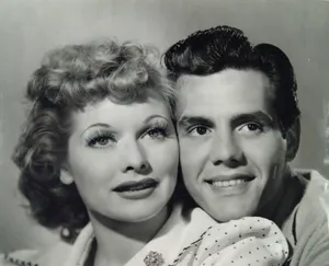 Lucille Ball And Desi Arnaz Couple Photo Wallpaper