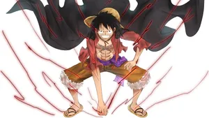 Luffy And The Strawhat Crew Looking Determined To Take On The World In One Piece 5k Wallpaper