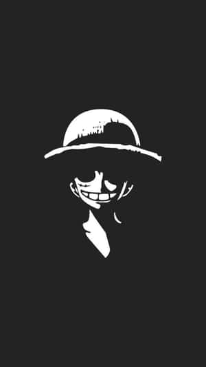 Luffy Black And White Portrait Wallpaper