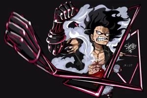 Luffy Entering Gear 5 Wallpaper