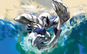 Lugia Digital Painting Wallpaper