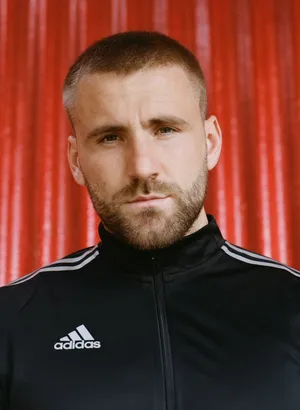 Luke Shaw In Black Adidas Jacket Wallpaper