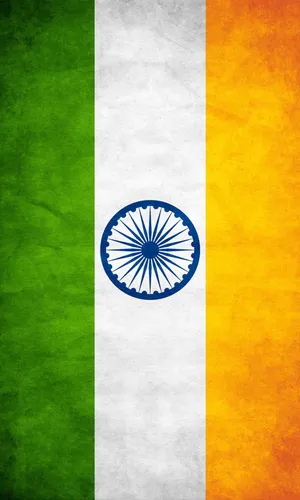 Luminous Indian Flag Mobile Wallpaper