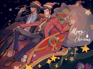 Lupin The Third And Daisuke Christmas Wallpaper