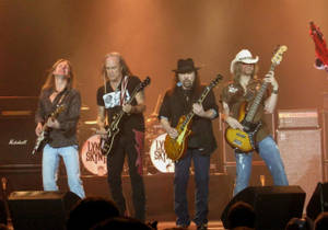 Lynyrd Skynyrd Live Performance In Cia Cardiff, 2010. Wallpaper