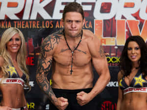 M M A Fighter Renato Sobral Strikeforce Weigh In Wallpaper