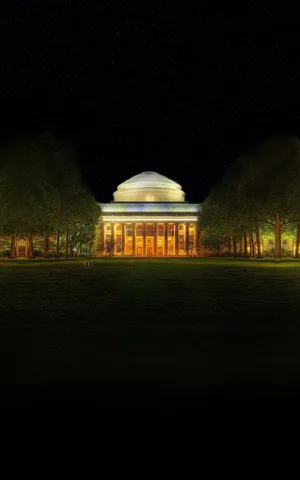 Ma Mit Building At Night Wallpaper