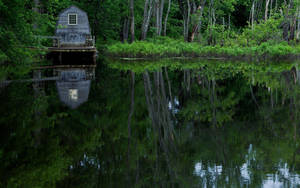 Ma Riverside Cottage Wallpaper