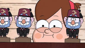 Mabel Pines With Grunkle Stan Toys Wallpaper