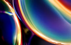 Macbook Retina With Rainbow Bubbles Wallpaper