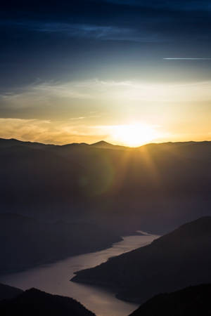 Macedonia Kozjak Mountains Sunrise Wallpaper