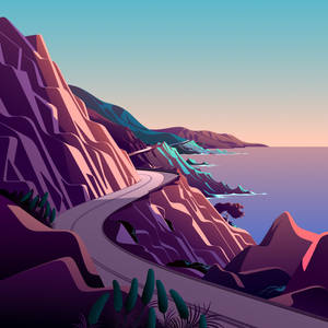 Macos Big Sur Sunrise Road Wallpaper