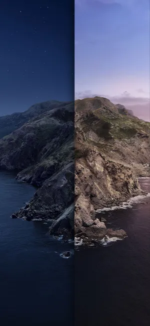 Macos Catalina Night And Day Wallpaper