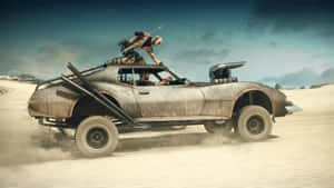 Mad Max Desert Car Chase Wallpaper