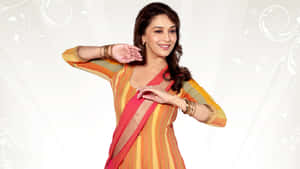 Madhuri Dixit Graceful Pose Wallpaper