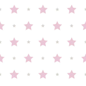 Magical Pink Stars In The Night Sky Wallpaper