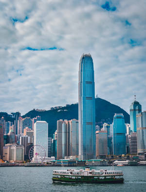 Magnificent View Of Hong Kong Island Cruise Wallpaper