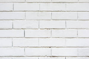 Magnificent White Brick Running Bond Feature Wall Wallpaper