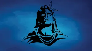 Mahadev Hd Blue Wallpaper