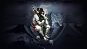 Mahadev On Mountain Wallpaper