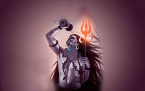 Mahadev With Damru And Trishul Wallpaper