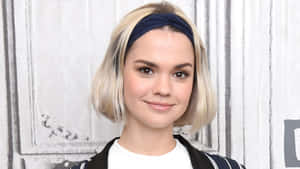 Maia Mitchell Headband Smile Wallpaper