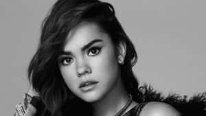 Maia Mitchell Intense Gaze Portrait Wallpaper