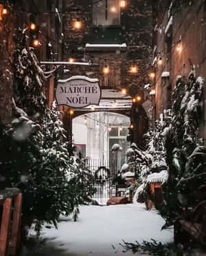 Maison Pepin Farmhouse Christmas Vibe Wallpaper