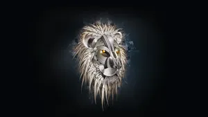 Majestic 3d Lion In Dynamic Artwork Wallpaper