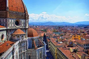 Majestic Florence Cathedral In Italy Wallpaper