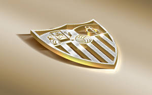 Majestic Golden Badge Of Sevilla Fc Wallpaper