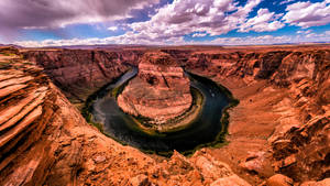 Majestic Horseshoe Bend In Grand Canyon Wallpaper