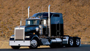 Majestic Kenworth W900 On The Move Wallpaper