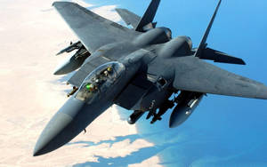 Majestic Mcdonnell Douglas F-15a In Flight Wallpaper