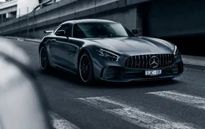 Majestic Mercedes Amg Gt In Its Full Glory Wallpaper