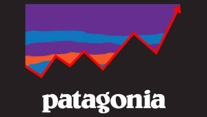 Majestic Patagonia Logo Over Vibrant Background Wallpaper