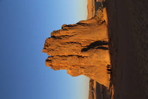 Majestic Rock Formations In The Algerian Desert Wallpaper