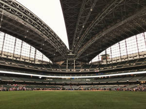 Majestic View Of American Family Field In Milwaukee Wallpaper