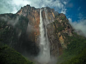 Majestic View Of Angel Falls, Venezuela Wallpaper