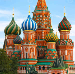 Majestic View Of Saint Basil's Cathedral Wallpaper