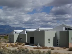 Majestic View Of Taos Pueblo Hall Wallpaper