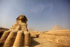 Majestic View Of The Great Sphinx Wallpaper